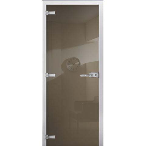 Cтеклянная межкомнатная дверь DS RAL 7034