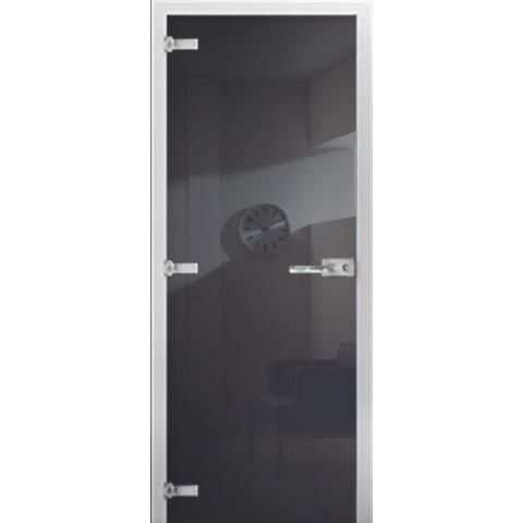 Cтеклянная межкомнатная дверь DS RAL 7016