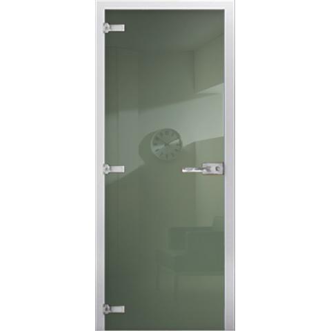 Cтеклянная межкомнатная дверь DS RAL 6021