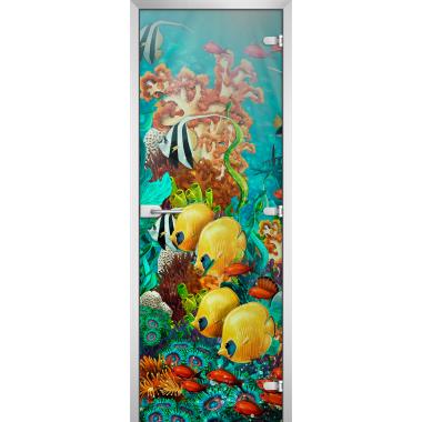 Дверь стеклянная Underwater World-17